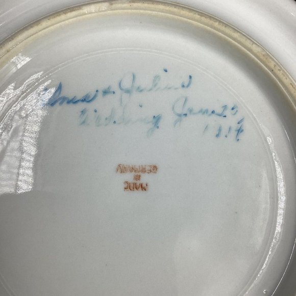 Antique Three Crown China Germany Teapot Trivet Ceramic Porcelain Floral Rose - Picture 4 of 9